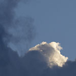 Dark Clouds with White Highlights