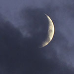 Crescent Moon and Clouds