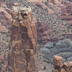 Spider Rock, zoomed in